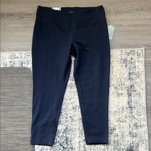 Tek Gear Navy Blue 7/8 Crop Mid Rise Leggings